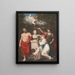 Sculape Cérès y Cupido honrando el busto de Linnus - Robert John Thornton — cuadro enmarcado en la pared