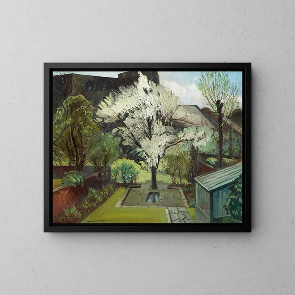 Flor en un jardín londinense - Robert Kirkland Jamieson — cuadro enmarcado en la pared