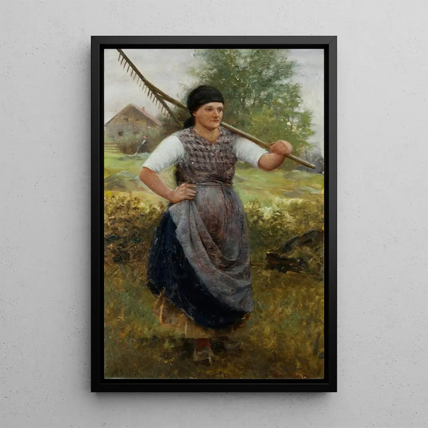 La campesina gitana - Robert Koehler — cuadro enmarcado en la pared