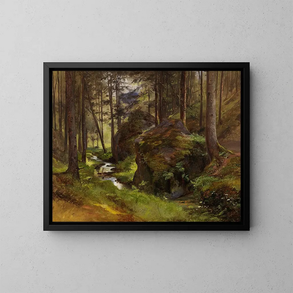 El Valle de los Mirlos - Robert Kummer — cuadro enmarcado en la pared