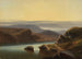 Paisaje escocés con pescador en la orilla - Robert Kummer — vista de la obra
