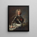 Retrato de un oficial superior caballero de la orden de San Luis - Robert Le Vrac de Tournieres — cuadro enmarcado en la pared