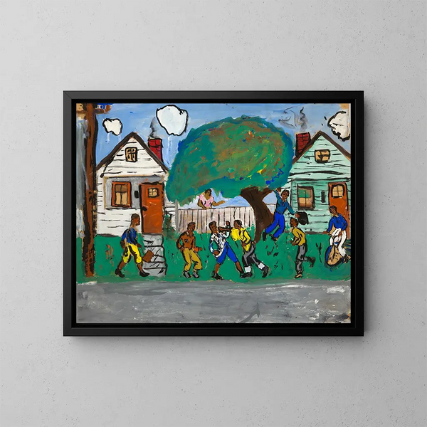 Después de la escuela - Robert Louis Franklin Jr — cuadro enmarcado en la pared