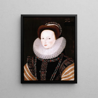 Robert Peake the Elder - Portrait of Anne Knollys.webp