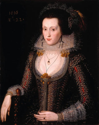 Robert Peake the Elder - Portrait of Elizabeth Poulett.webp