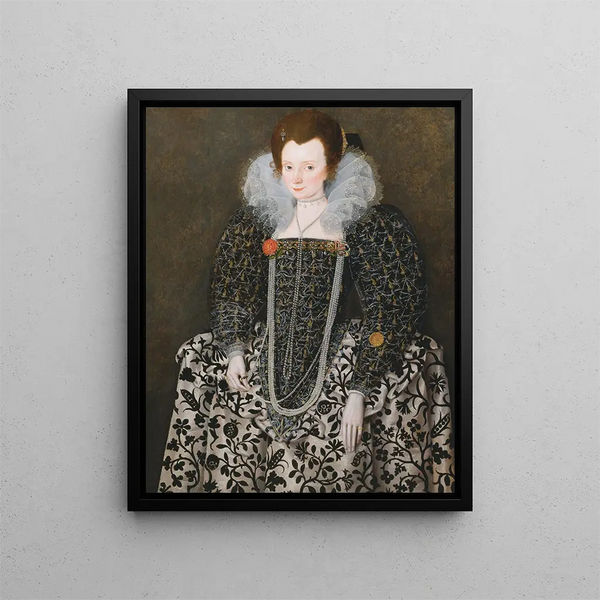 Robert Peake the Elder - Portrait of a Woman Traditionally Identified as Mary Clopton born Waldegrave of Kentwell Hall S.webp