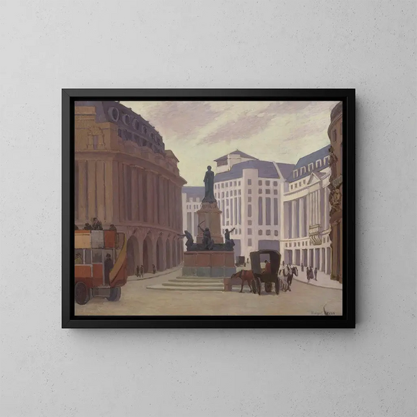 Aldwych - Robert Polhill Bevan — cuadro enmarcado en la pared