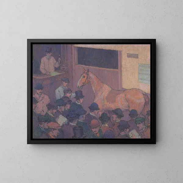 Silencio con todas las molestias del tráfico - Robert Polhill Bevan — cuadro enmarcado en la pared