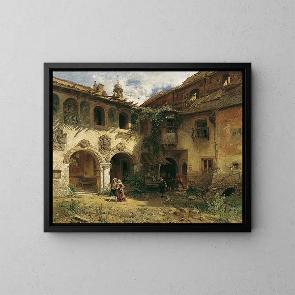Corte de la Frstenburg en Burgeis - Robert Russ — cuadro enmarcado en la pared