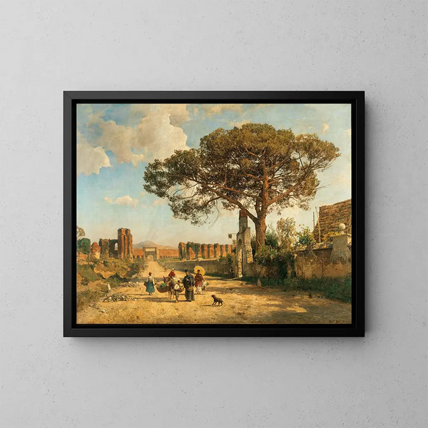 Porta Furba en la carretera de Frascati a Roma - Robert Russ — cuadro enmarcado en la pared