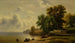 Landscape Painting with Campground - Robert S. Duncanson — artwork view