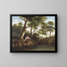 Hombre con pesca - Robert S. Duncanson — cuadro enmarcado en la pared