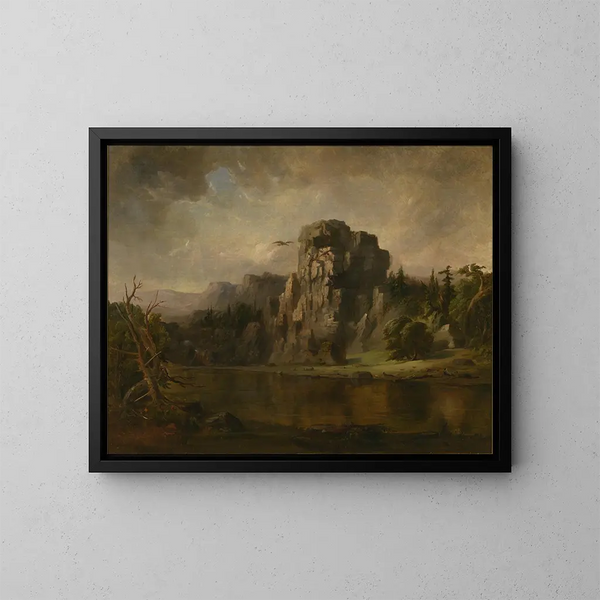 Volar el nido de águila - Robert S. Duncanson — cuadro enmarcado en la pared