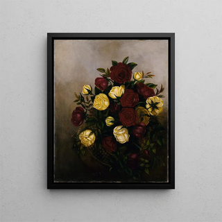 Robert S Duncanson - Roses Still Life.webp