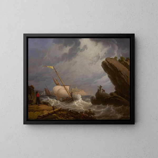 Bac - Robert Salmon — cuadro enmarcado en la pared