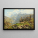 the Lake Murgsee in Switzerland Glaris - Robert Schultze — framed artwork on a wall
