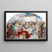 Marc Antoine at the bedside of the body of Julius Caesar - Robert Seuffert — framed artwork on a wall