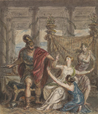 Robert Smirke - Study of a Soldier Attacking a Woman.webp