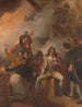 El conde de Sandwich negándose a abandonar su barco durante la batalla de Solebay - Robert Smirke — vista de la obra