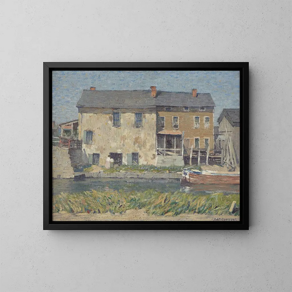 A Little New Hope in Pennsylvania - Robert Spencer — framed artwork on a wall