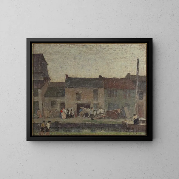 Fin de día - Robert Spencer — cuadro enmarcado en la pared