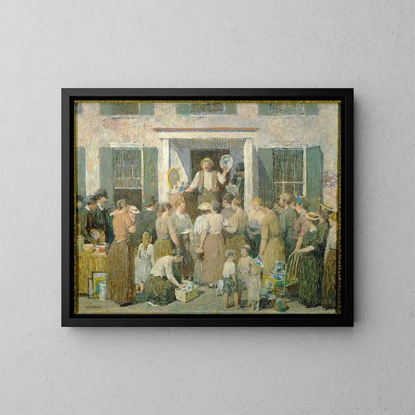 La venta en subasta - Robert Spencer — cuadro enmarcado en la pared