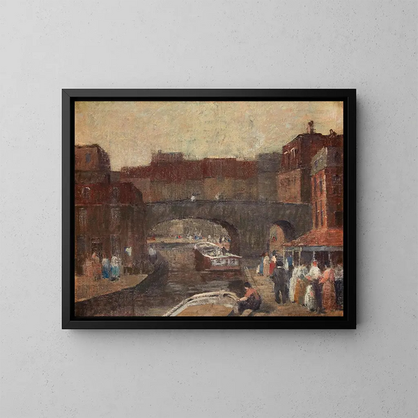 La vieja ciudad - Robert Spencer — cuadro enmarcado en la pared
