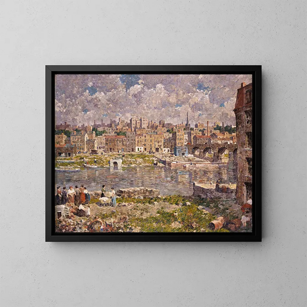 L'autre rive - Robert Spencer — cuadro enmarcado en la pared