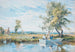 Figures dans un bateau avec un vaste paysage au-delà - Robert Thorne Waite — artwork view