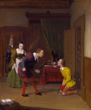 Robert Walter Weir - The Merry Wives of Windsor Dr Caius Simple and Dame Quickly.webp