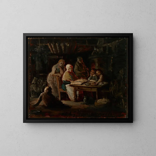 Robert Wilhelm Ekman - Sunday Night At Grandmas Grandmothers Birthday Sketch.webp
