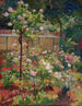 Jardín en Flores - Robert William Vonnoh — vista de la obra