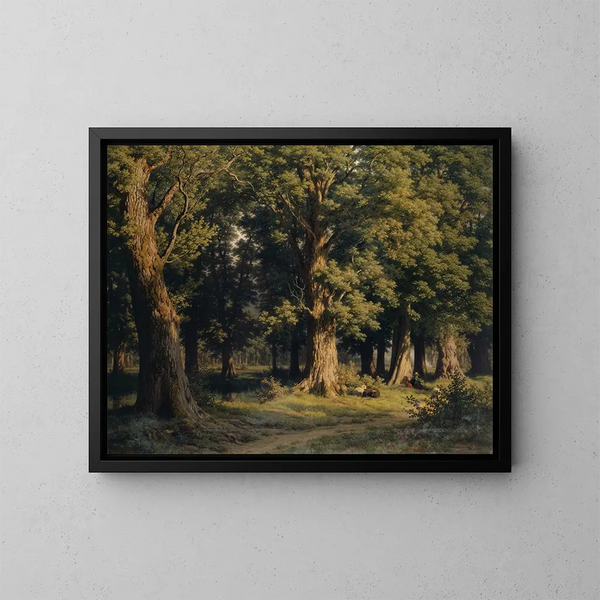 Bosque cerca de Lucerna - Robert Zünd — cuadro enmarcado en la pared