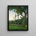 Three crosses along a country road - Robert Zünd — framed artwork on a wall