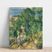 Reproducción del cuadro Roches, pinos y mar en l'Estaque - Paul Cézanne