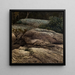 Rochers plats au clair de lune - Gustaf Fjåstad — framed artwork on a wall