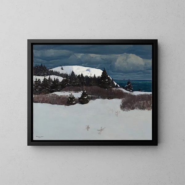 Côte du Maine - Rockwell Kent — framed artwork on a wall