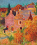 casas rojas en Pont - Aven - Roderic O'conor — vista de la obra
