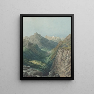 Rodolphe Leon Berthoud - An Alpine Valley.webp