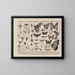 Atlas de la fauna de Brasil Pl07 - Rodolpho von Ihering — cuadro enmarcado en la pared