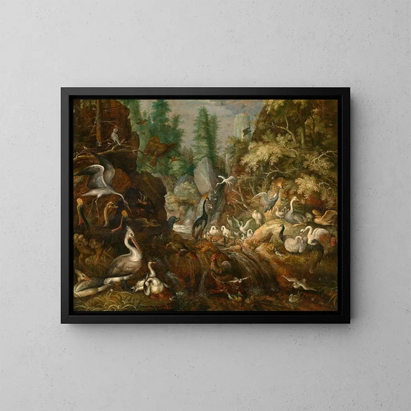 Paraíso de los pájaros - Roelant Savery — cuadro enmarcado en la pared