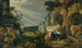 Paisaje paradisíaco con caballos, vacas, cabras y pastores - Roelant Savery — vista de la obra