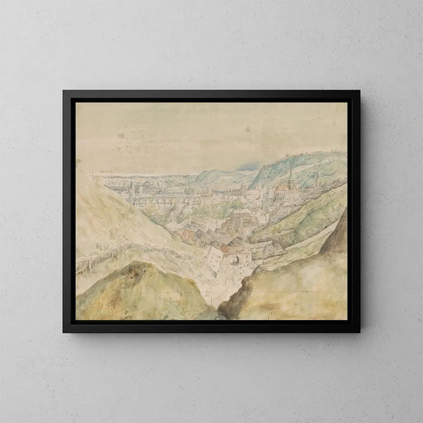 Vista de la ciudad de Praga - Roelant Savery — cuadro enmarcado en la pared
