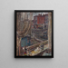Cable Terrain Painting - Roff Beman — framed artwork on a wall