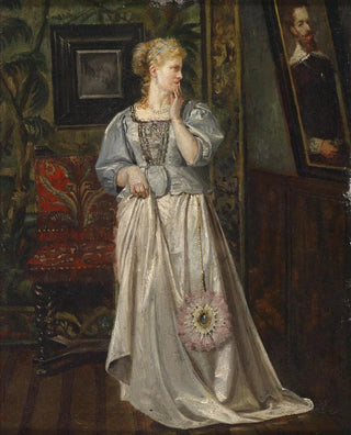 Rogelio De Egusquiza - Dame betrachtet ein Bild.webp