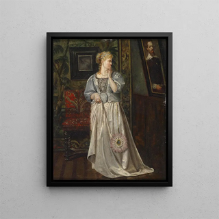 Rogelio De Egusquiza - Dame betrachtet ein Bild.webp