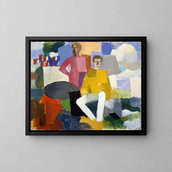 Le Quatorze Juillet - Roger de La Fresnaye — framed artwork on a wall