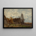Paisaje de campo con una granja - Roman Kazimierz Kochanowski — cuadro enmarcado en la pared