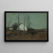 Paisaje con una cabaña - Roman Kazimierz Kochanowski — cuadro enmarcado en la pared