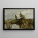 Paisaje con agua y juncos - Roman Kazimierz Kochanowski — cuadro enmarcado en la pared